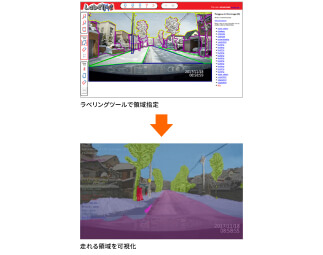 01.雪道自律運転AI学習用教師データの作成